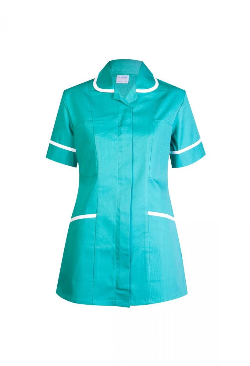 Uneek-Clothing-Damen-Premium Kasack, emerald grün