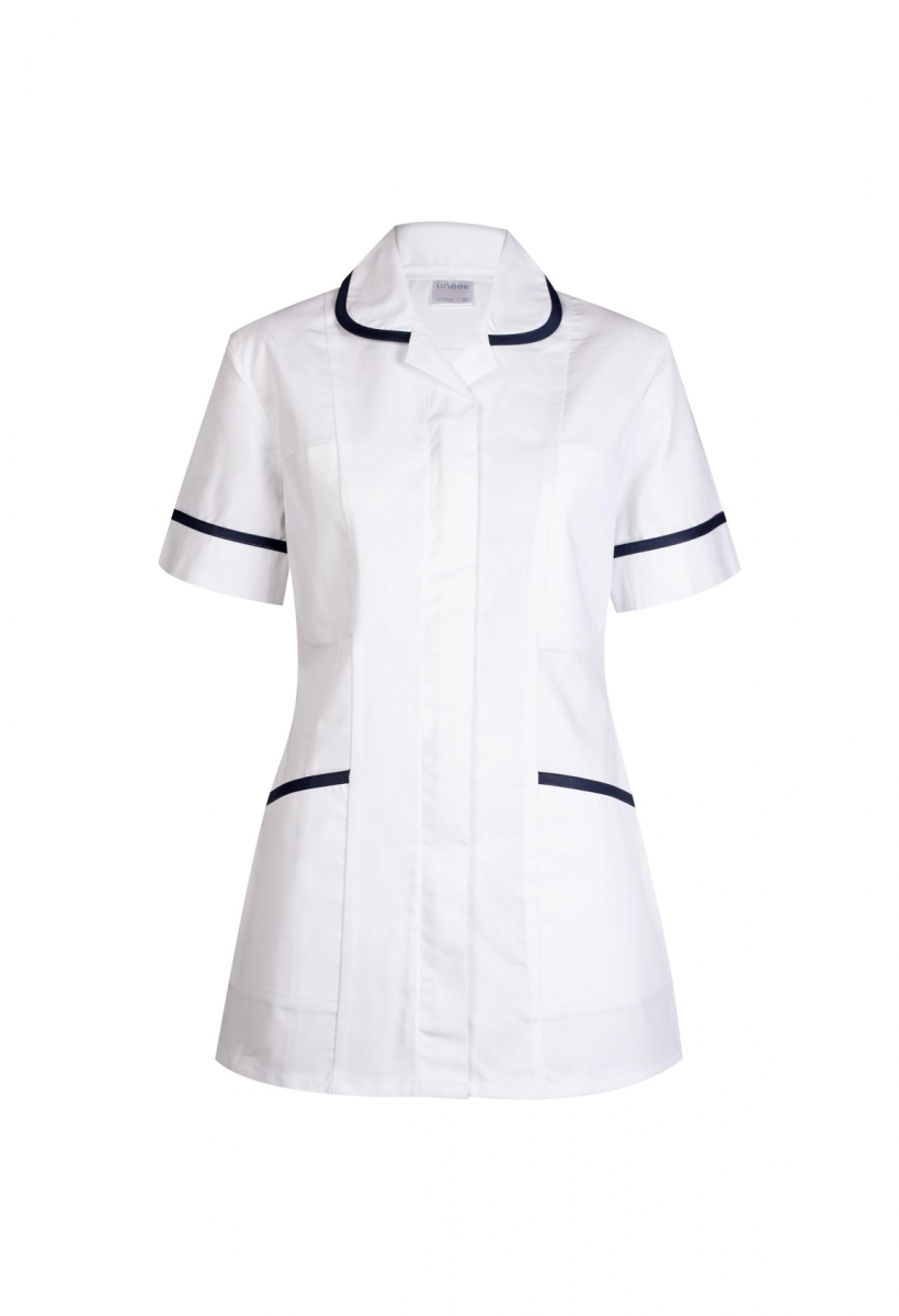 Uneek-Clothing-Damen-Premium Kasack, weiß