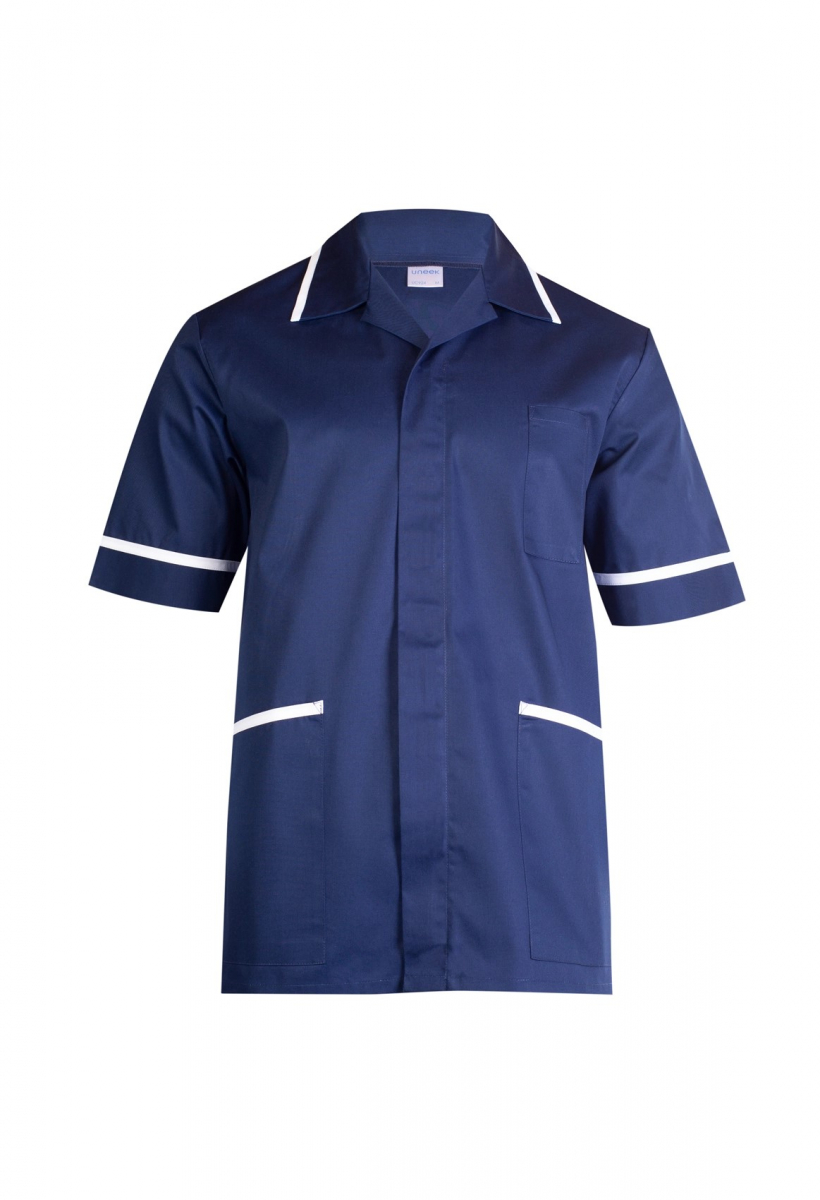 Uneek-Clothing-Herren-Premium Kasack, marineblau