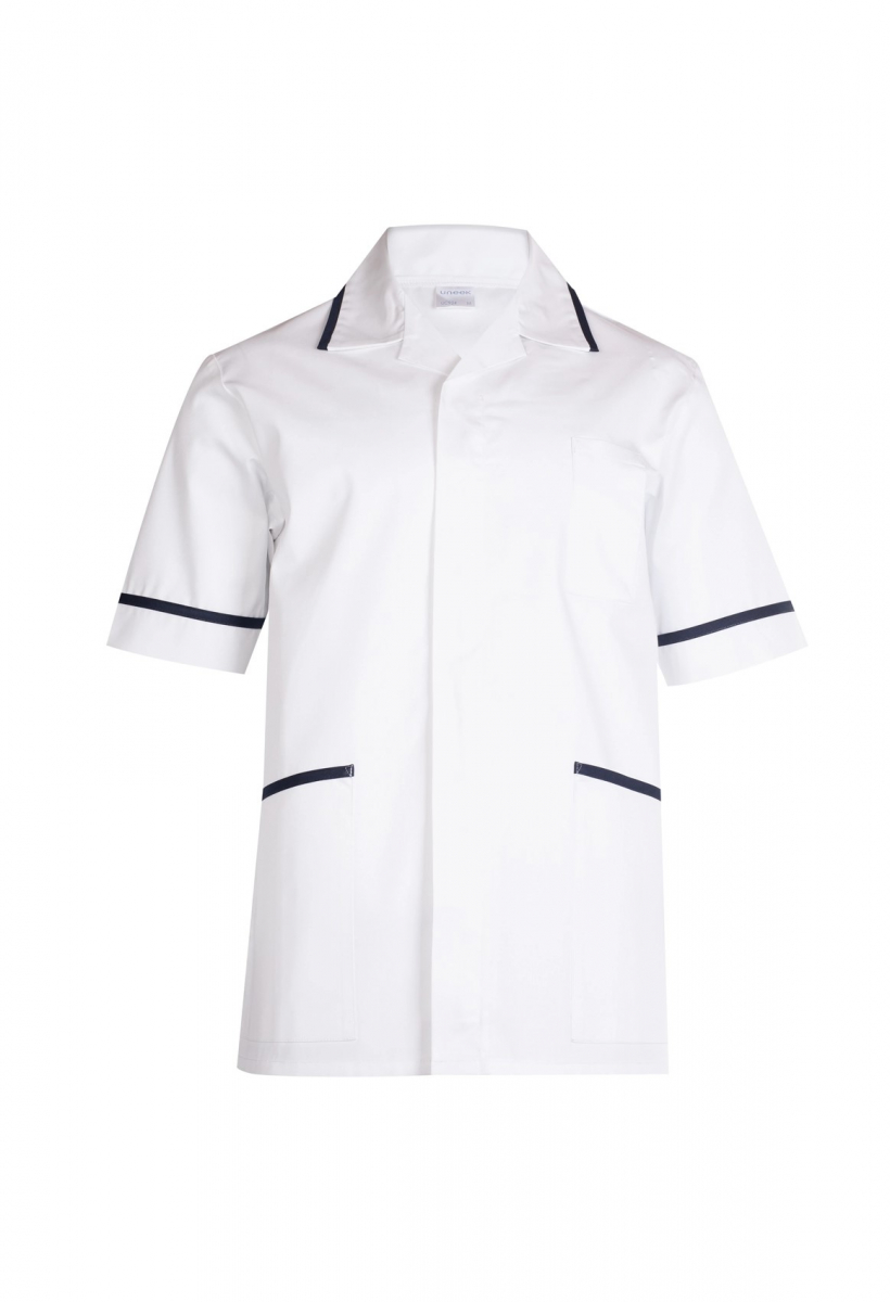Uneek-Clothing-Herren-Premium Kasack, white