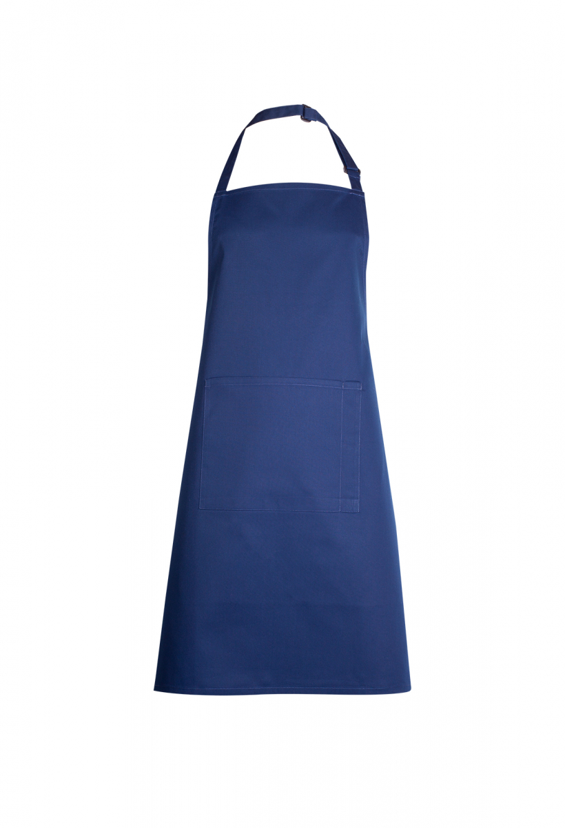 Uneek-Bib Apron with Pocket, navy