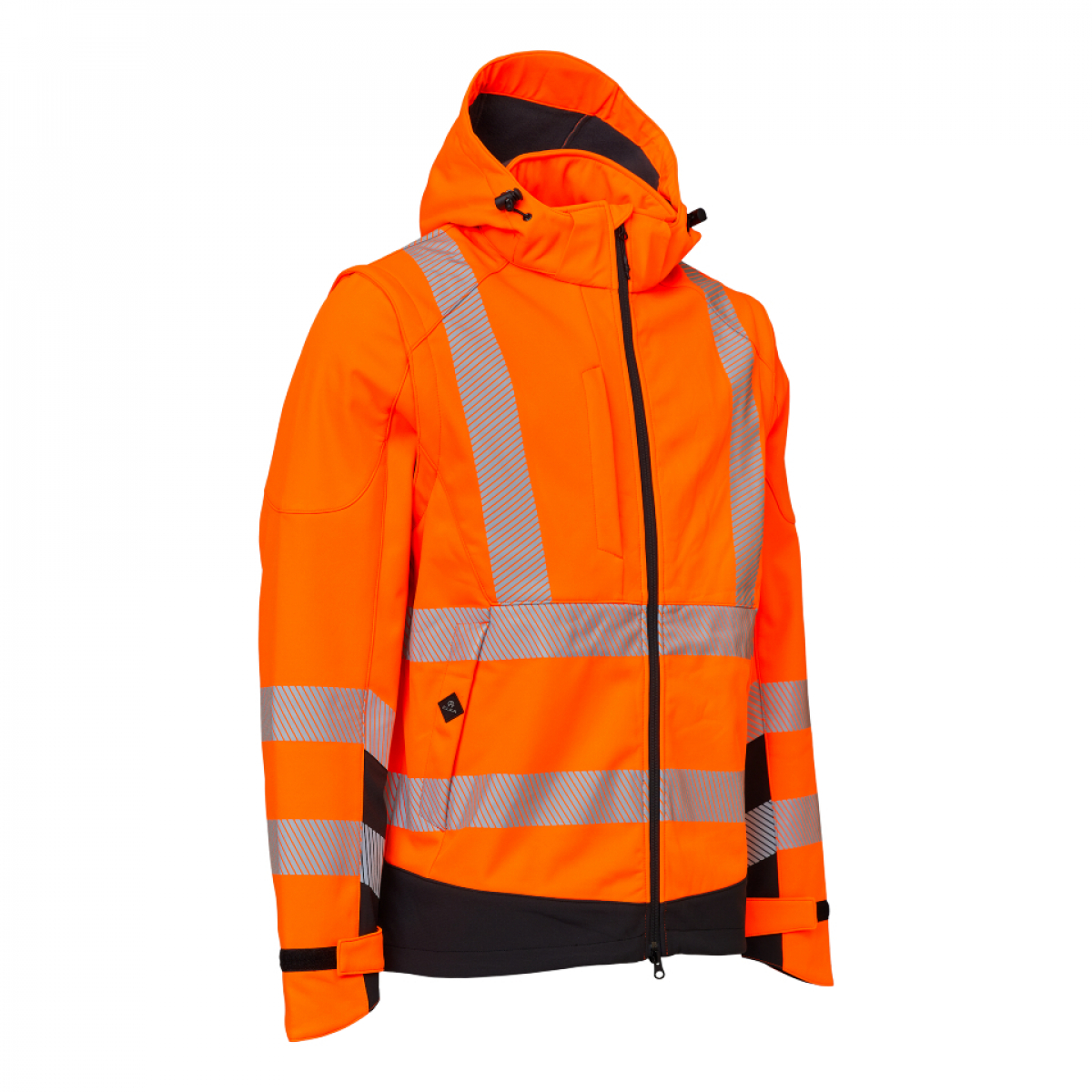 ELKA-Warnschutz-Softshelljacke, VISIBLE XTREME, warnorange/schwarz