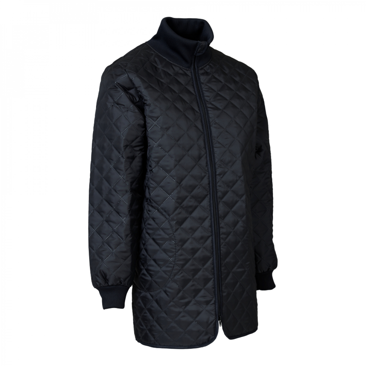 ELKA-Damen Thermojacke, lang, schwarz