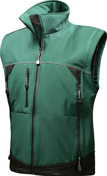 F-ELYSEE- Softshell-Jacke, *SIGMA*, grün/schwarz
