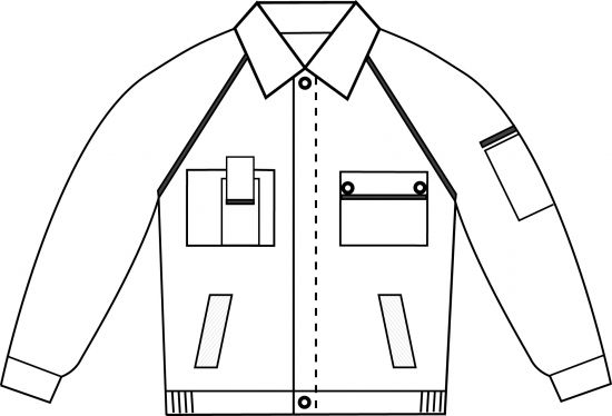 PLANAM-Workwear, Arbeits-Berufs-Bund-Jacke, MG Canvas 320 marine/marine