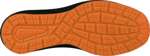 Cofra-BURPEES S1PS SC FO SR, HOCHSCHUH NYLON-MICROFASER SCHWARZ/ORANGER STOFF/APT ZWISCH.