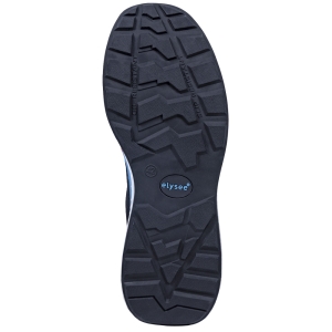 F-*CUSHIONPRO® DELTA* HALBSCHUHE S1PS-*ELYSEE®* SCHWARZ/ BLAU ABGESETZT EN ISO 20345:2022 + A1:2024 S1PS FO SR SC ESD