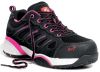 JORI-Footwear, Arbeits-Berufs-Sicherheits-Schuhe, Halbschuhe, jo_FIT Lady Low S1P, schwarz/pink