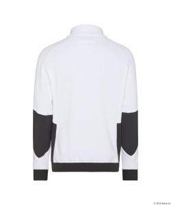 DASSY® Velox Next Sweatshirt, weiß/anthrazitgrau