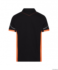 DASSY® Veracruz Poloshirt, schwarz/fluo orange