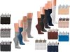 WOWERAT-Gesundheits-Arbeits-Berufs-Socken, Baumwolle, Pkg.  3 Paar, anthrazit-melange
